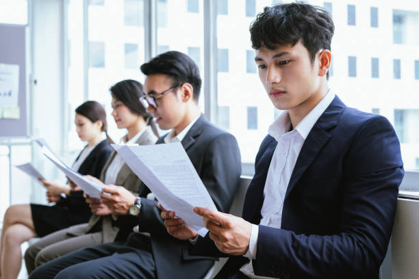 Recruitment team interviewing a candidate