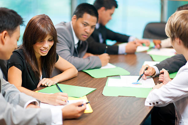 Employees participating in a development program